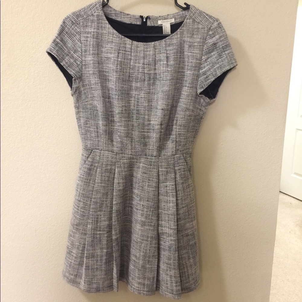 Heathered Gray Knit Dress